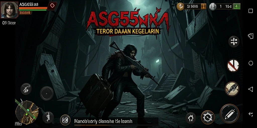 Tangkapan layar menunjukkan suasana mencekam dalam permainan ASG55.