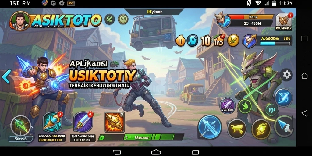 Tampilan antarmuka utama ASIKTOTO dengan fitur-fitur Utility.