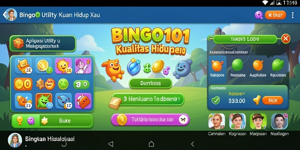 Tampilan antarmuka BINGO101 yang memudahkan penggunaan aplikasi Utility.