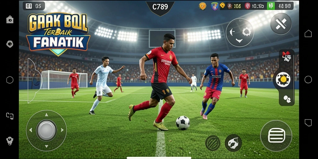 Tangkapan layar C789 menampilkan momen seru dalam pertandingan sepak bola.