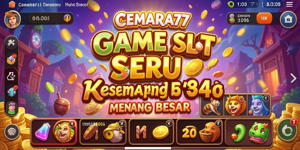 Gameplay seru dan mendebarkan dari CEMARA77 yang penuh dengan peluang menang.