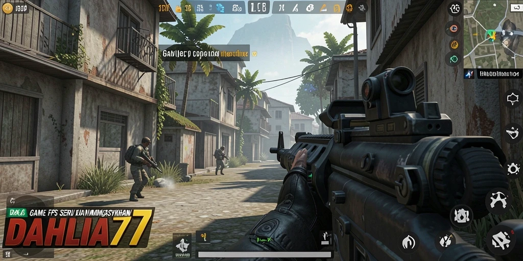 Tampilan gameplay aksi mendebarkan dalam DAHLIA77 yang penuh ketegangan.
