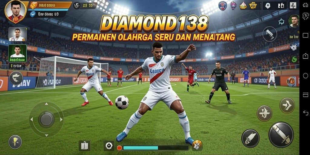 Tangkapan layar utama DIAMOND138 menunjukkan aksi pertandingan olahraga yang mendebarkan.