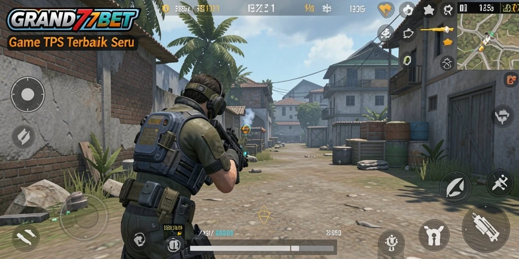 Tampilan gameplay yang mendebarkan di GRAND77BET.