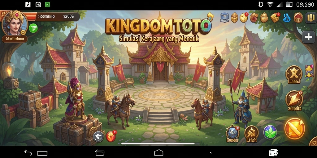 Tampilan menarik dari gameplay KINGDOMTOTO yang menonjolkan pembangunan kerajaan.