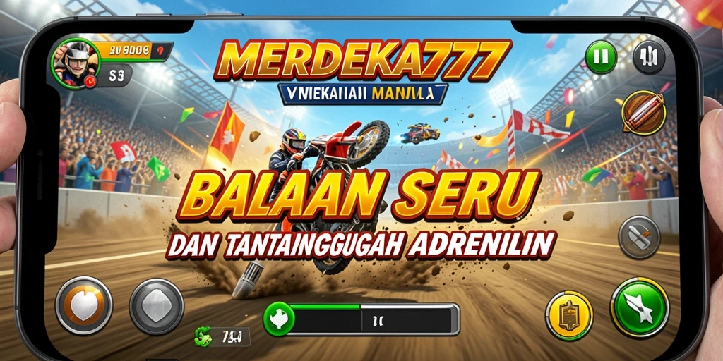 Tampilan menarik dari gameplay balapan di MERDEKA777.