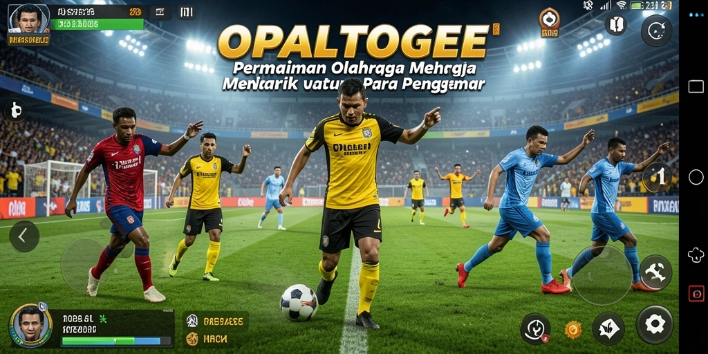 Tampilan gameplay menarik dalam OPALTOGEL yang menampilkan aksi olahraga.