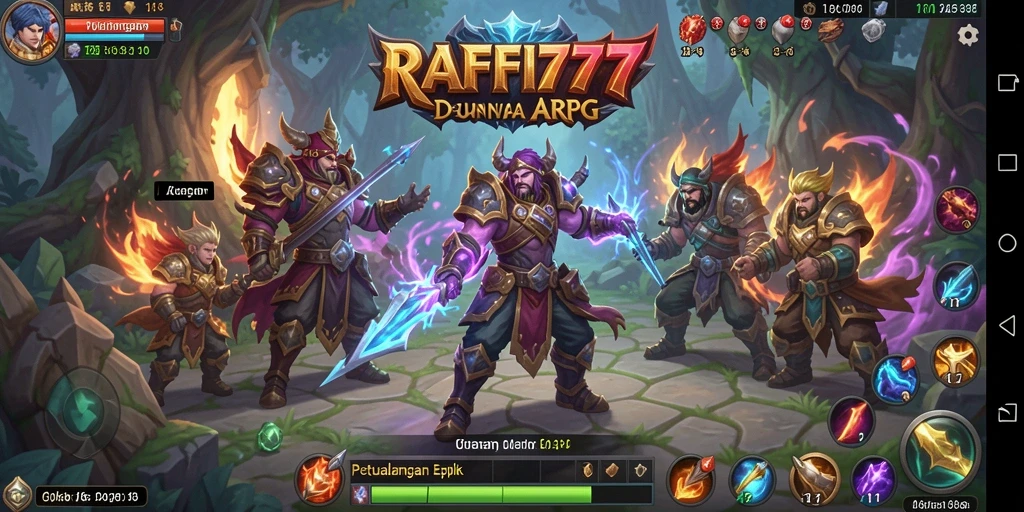 Gameplay seru RAFFI777 dalam pertempuran ARPG.