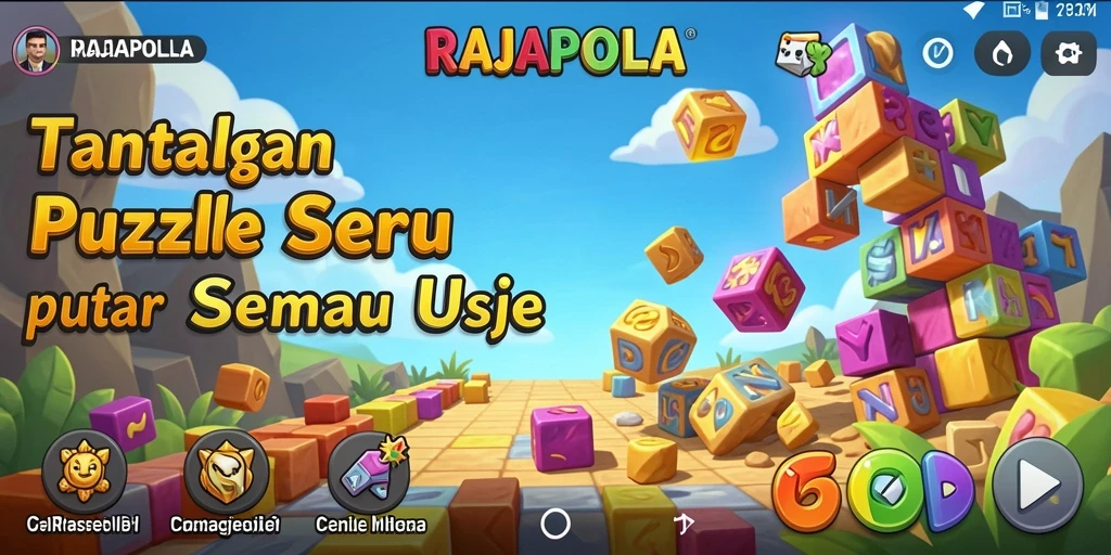 Tampilan gameplay RAJAPOLA yang menarik dan menantang.