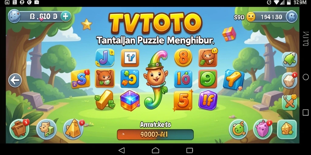 Gameplay menarik dari TVTOTO dengan tantangan Puzzle.
